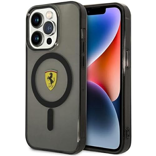 Ferrari FEHMP14LURKK hülle für iPhone14 Pro 6,1" Schwarz hardcase Translucent von Ferrari