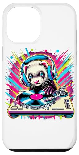 Hülle für iPhone 14 Pro Max Frettchen DJ Musikliebhaber Kopfhörer Disc Jockey von Ferret DJ Music Lover Gifts