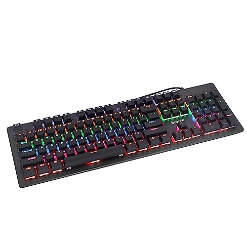 Fesjoy biojee Echte kabelgebundene mechanische Gaming-Tastatur mit 104 Tasten Regenbogen beleuchtete Tastatur für PC Laptop Windows für Spiel und Büro Fesjoy biojee Echte kabelgebundene mechanische Gaming-Tastatur mit 104 Tasten Regenbogen beleuchtete Tastatur für PC Laptop Windows für Spiel und Büro von Fesjoy