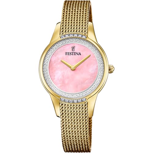 Festina Montre Pour Femme F20495/2 Mademoiselle Boîtier en Acier Inoxydable Doré Bracelet en Acier Inoxydable Doré von Festina