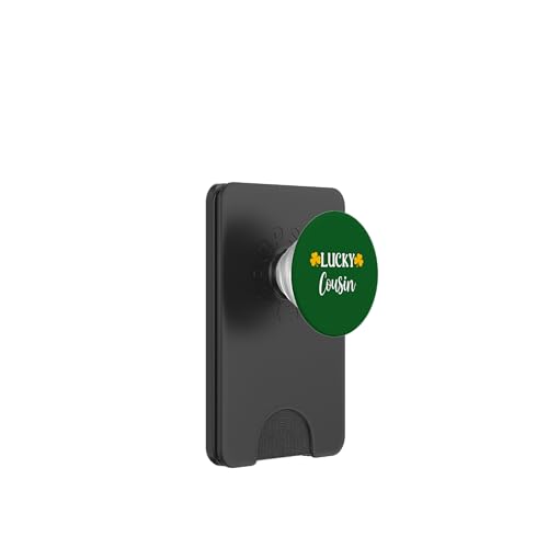 Lucky Cousin Kleeblatt St. Patrick's Day Retro PopSockets PopWallet für MagSafe von Festive Irish Green St. Patricks Day Matching