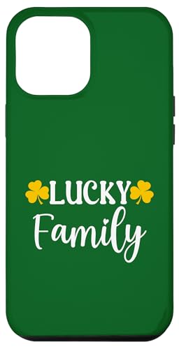 Lucky Family Clover Kleeblatt St. Patrick's Day Retro Hülle für iPhone 12 Pro Max von Festive Irish Green St. Patricks Day Matching