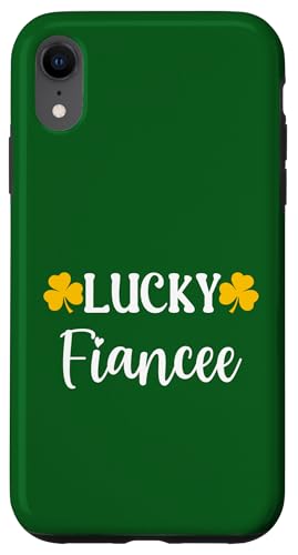 Lucky Fiancee Kleeblatt St. Patrick's Day Retro Hülle für iPhone XR von Festive Irish Green St. Patricks Day Matching