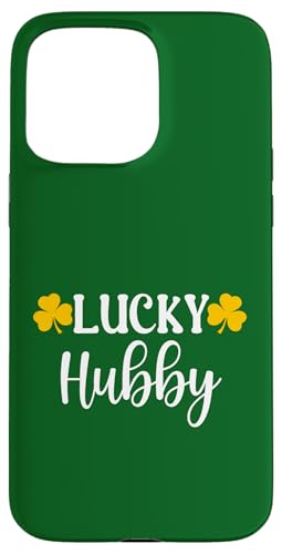 Lucky Hubby Clover Kleeblatt St. Patrick's Day Retro Hülle für iPhone 15 Pro Max von Festive Irish Green St. Patricks Day Matching