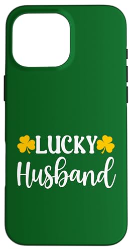 Lucky Husband Clover Kleeblatt St. Patrick's Day Retro Hülle für iPhone 16 Pro Max von Festive Irish Green St. Patricks Day Matching