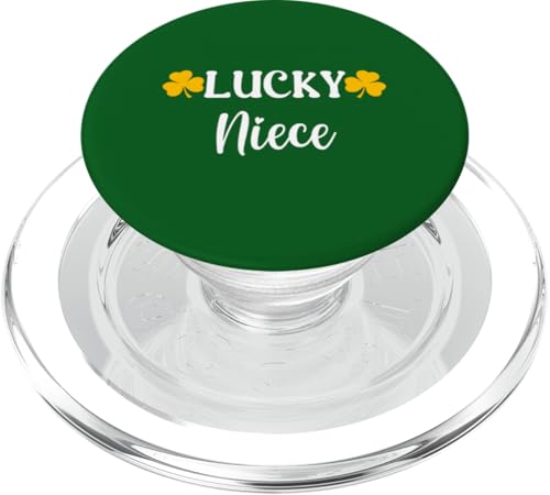 Lucky Niece Clover Kleeblatt St. Patrick's Day Retro PopSockets PopGrip für MagSafe von Festive Irish Green St. Patricks Day Matching