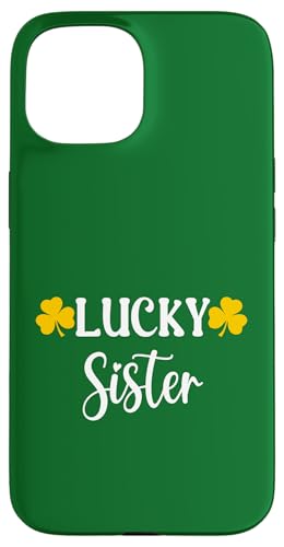 Lucky Sister Clover Kleeblatt St. Patrick's Day Retro Hülle für iPhone 15 von Festive Irish Green St. Patricks Day Matching