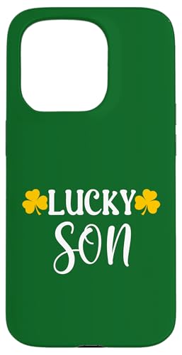 Lucky Son Clover Kleeblatt St. Patrick's Day Retro Hülle für iPhone 15 Pro von Festive Irish Green St. Patricks Day Matching