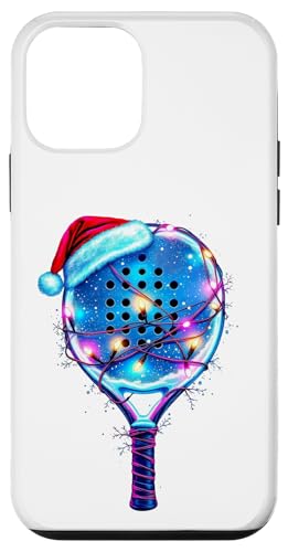 Hülle für iPhone 12 mini Lustiges Weihnachts-Padel mit Mütze & Lichterkette Padel von Festliche Padel-Geschenke für Spieler und Trainer