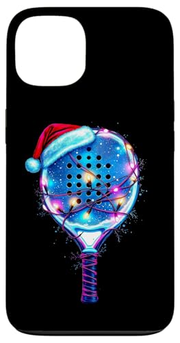 Hülle für iPhone 13 Lustiges Weihnachts-Padel mit Mütze & Lichterkette Padel von Festliche Padel-Geschenke für Spieler und Trainer