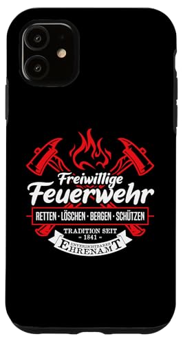 Hülle für iPhone 11 Freiwillige Feuerwehr Tradition Ehrenamt Feuerwehrmann von Feuerwehr Feuerwehrauto Geschenkideen & Mehr