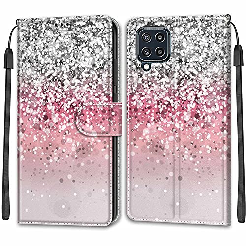 Feyten Kompatibel mit Samsung Galaxy M32 4G/F22 Hülle, Handyhülle Samsung M32 4G/F22, Handytasche M32 4G/F22 Schutzhülle Wallet Leder Klappbar Kartenfach Magnet Case Lederhülle (Bling) von Feyten