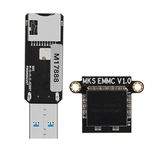 Fhsqwernm 3D Drucker Zubehör EMMC Adapter V2 Verbessertes USB3.0-Kartenleser Programmiergerät Steuerplatine von Fhsqwernm