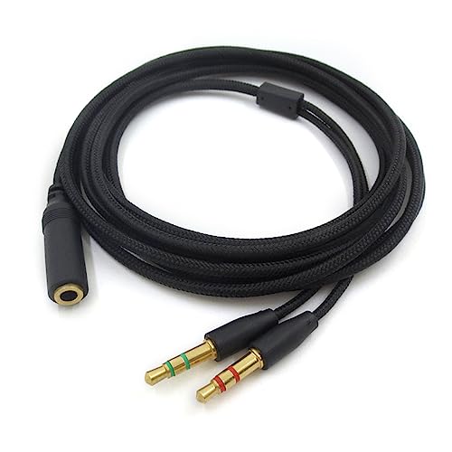 Fhsqwernm Audiophiles Kopfhörerkabel Für Electra 7.1 V2 Flexibles Splitter Headset Mikrofonkabel von Fhsqwernm