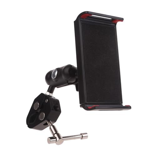 Fhsqwernm Clip Auf Aluminium Legierung Handy Ständer Tablet Clip Einstellbare Telefon Tablet Ständer Für Gym Küche Tisch Stativ von Fhsqwernm