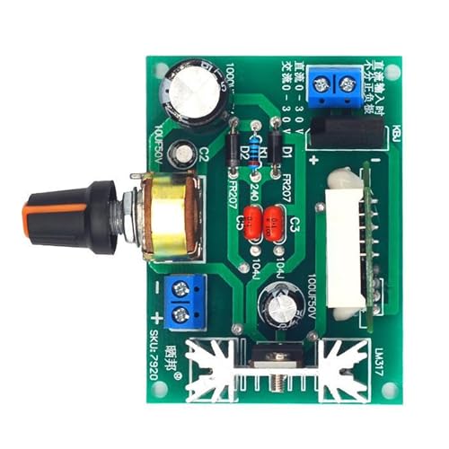 Fhsqwernm LM317 Regler LM317 Einstellbare und stabilisierte Steuerplatine, Digitalanzeige von Fhsqwernm