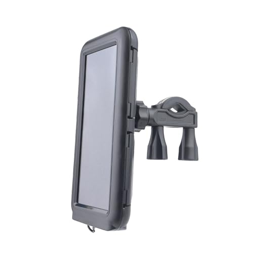 Fhsqwernm Motorrad-Lenker-Handyhalterung, Motorrad-Telefontasche, 360 Grad drehbare Halterung für Handys bis zu 16,5 cm von Fhsqwernm