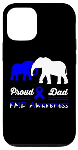 Hülle für iPhone 12/12 Pro Fibromuskuläre Dysplasie FMD Awareness Elephant Dad Support von Fibromuscular Dysplasia Awareness Products (Lwaka)