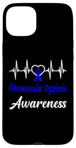 Hülle für iPhone 15 Plus Blaues Band für Fibromuskuläre Dysplasie Bewusstsein HeartBeat von Fibromuscular Dysplasia Awareness Products (Lwaka)