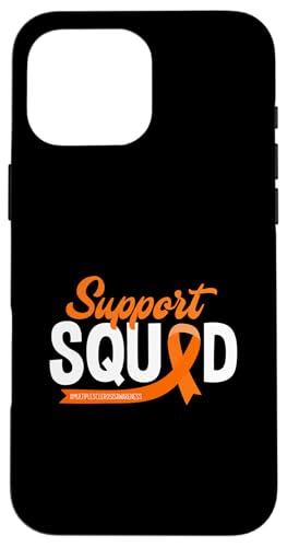 Hülle für iPhone 16 Pro Max Support Squad Orange Ribbon Multiple Sklerose Awareness von Fighters Against Multiple Sclerosis Awareness