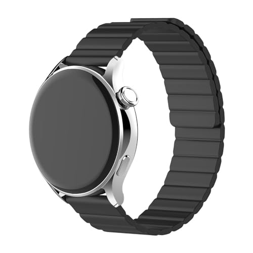 FiiMoo Ersatzarmband Kompatibel mit Huawei Watch GT 3 42mm/GT 3 Pro 43mm/Watch GT 2 42mm/Watch 2/Huawei Watch Fit 2 Armband, 20mm Magnetisch Uhrenarmband, [Verstellbare], Ersatz Magnetbänder-Schwarz von FiiMoo