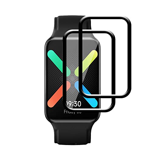 FiiMoo Schutzfolie Kompatibel mit Oppo Watch Free, [2 Stück] [5H Härte] [3D-Folie] [Anti-Kratzfest], für Oppo Watch Free Displayschutzfolie von FiiMoo