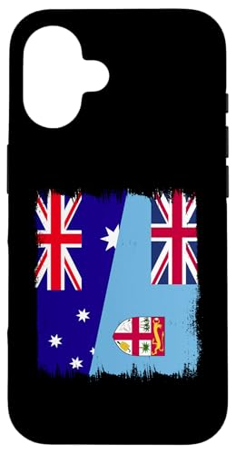 Hülle für iPhone 16 Australien Fidschi Flagge Australian Fijian Roots Pride von Fiji Islands Designs Fijian Pride Pacific Ocean