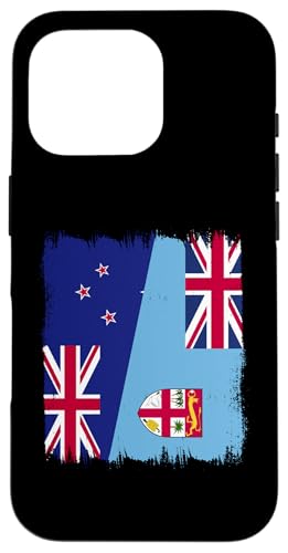 Hülle für iPhone 16 Pro Neuseeland Fidschi-Flagge NZ Fijian Roots Pride von Fiji Islands Designs Fijian Pride Pacific Ocean