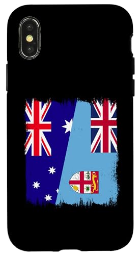 Hülle für iPhone X/XS Australien Fidschi Flagge Australian Fijian Roots Pride von Fiji Islands Designs Fijian Pride Pacific Ocean