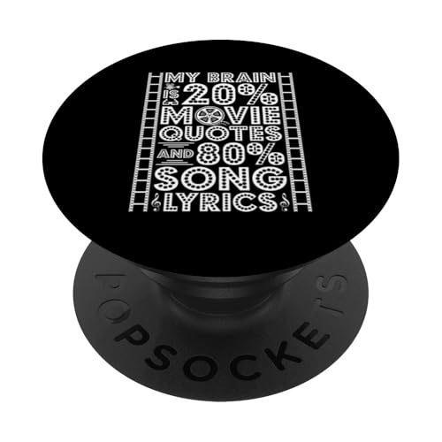 Filmzitate Songtext Film Cinema Motion PopSockets Klebender PopGrip von Film Making Movie Lover Gifts Clothing