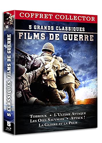 5 classiques films de guerre : L'ultime attaque (Zulu Dawn) + Les oies sauvages + La gloire et la peur + Attack! (Attaque) + Tobrouk - Commando vers l'enfer [Blu-ray] von Filmedia