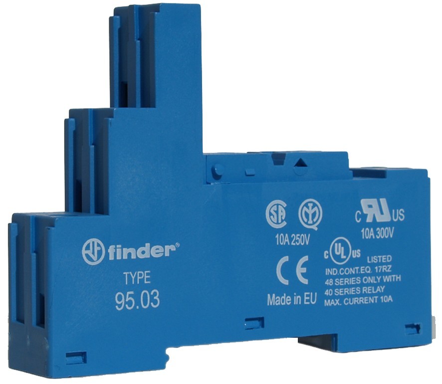 Finder Schraubfassung blau 95.03 9503 von Finder