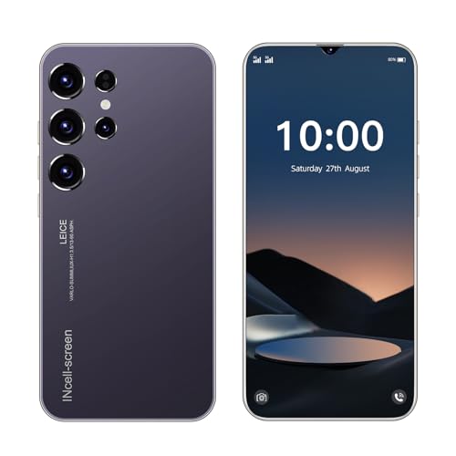 Fine Life Pro Android-Telefon, 6,3-Zoll-Bildschirm, 4G-LTE Smartphone, Dual-Kameras, 2GRAM, 16GROM, erweiterbar 128GB, Dual-SIM-Karten, geeignet für Anfänger (5, Purple) von Fine Life Pro