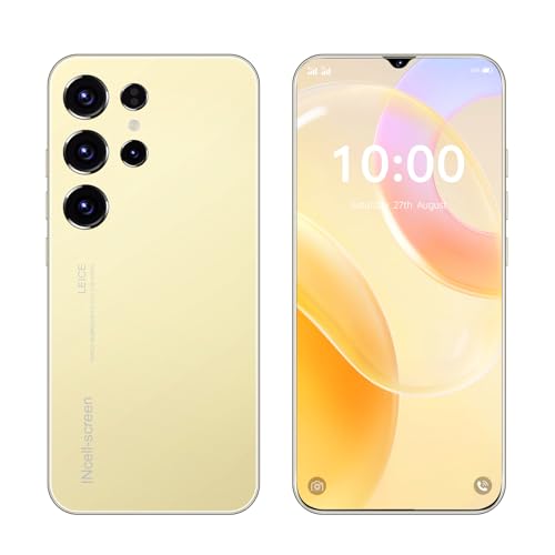 Fine Life Pro Android-Telefon, 6,3-Zoll-Bildschirm, 4G FDD-LTE Smartphone, Dual-Kameras, 2GRAM, 16GROM, erweiterbar 128GB, Dual-SIM-Karten, geeignet für Anfänger(5, Gold) von Fine Life Pro