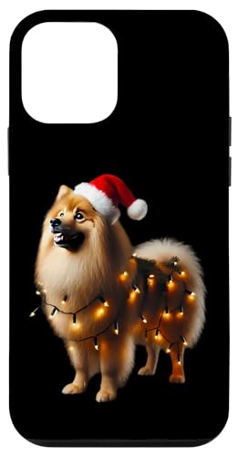 Hülle für iPhone 12 mini Finnischer Spitz Hund Weihnachtsmannmütze Weihnachtsbeleuchtung Besitzer Mama Papa von Finnish Spitz Dog Christmas Products