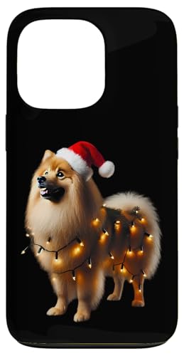 Hülle für iPhone 13 Pro Finnischer Spitz Hund Weihnachtsmannmütze Weihnachtsbeleuchtung Besitzer Mama Papa von Finnish Spitz Dog Christmas Products