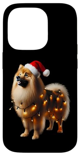 Hülle für iPhone 14 Pro Finnischer Spitz Hund Weihnachtsmannmütze Weihnachtsbeleuchtung Besitzer Mama Papa von Finnish Spitz Dog Christmas Products