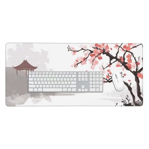 Gaming Mauspad, Mauspad XXL 900x300x 3mm Groß Mousepad Landschaft Mauspad Gaming Zubehör mit Anti Rutsch Basis Mouse Pad Wasserdicht und Langlebig für Maus und Tastatur Decor Gaming Zubehör O-203 von Finnoon