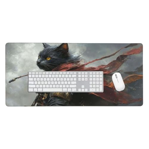 Mauspad, Schreibtischunterlage, Mouse Pad Krieger Gaming Mauspad, Mauspad XXL 1200x600 mm, Rutschfeste Gummibasis Desk Mat, Genähte Kanten Mauspad, Groß Erweiterter Schreibtisch Schutz, Geschenke O626 von Finnoon