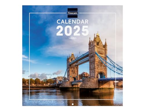 Finocam - Bebilderter Wandkalender International 2025 Monatsansicht Januar 2025 bis Dezember 2025 (12 Monate) London International von Finocam