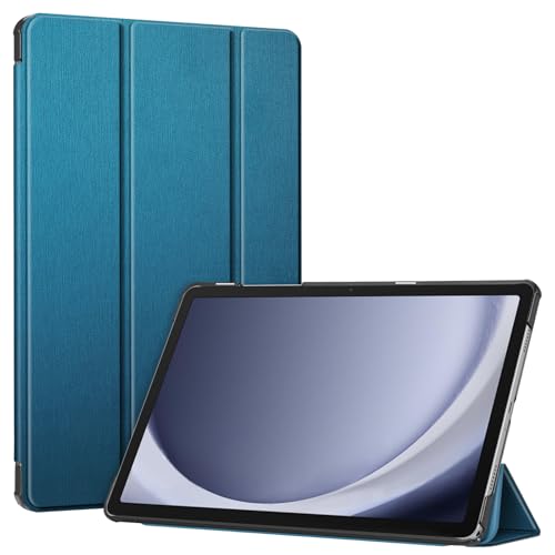 Fintie Hülle für Samsung Galaxy Tab A9 Plus 11 Zoll 2023, Ultradünne Kunstleder Schutzhülle mit Auto Schlaf/Wach Funktion Cover für Tablet A9+ SM-X210/X216/X218, Pfauenblau von Fintie