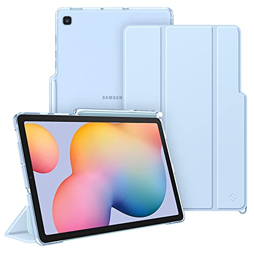 Fintie Hülle für Samsung Galaxy Tab S6 Lite 10,4 Zoll 2024/2022/2020 Tablet - Slim Schutzhülle mit Transparenter Rückseite Cover und Auto Schlaf/Wach Funktion, Himmelblau von Fintie