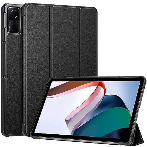 Fintie Hülle für Xiaomi Redmi Pad 10.61 2022 - Ultra Schlank Superleicht Kunstleder Schutzhülle Cover mit Auto Schlaf/Wach Funktion, Nicht für Redmi Pad SE 11 2023 Tablet-PC, Schwarz von Fintie