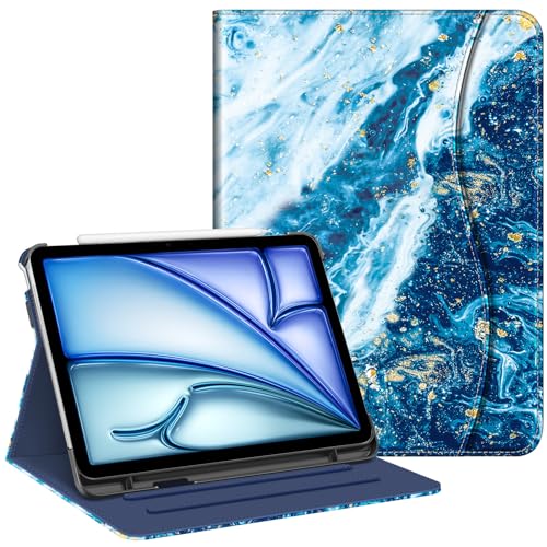 Fintie Hülle für iPad Air 5. Generation 2022 / iPad Air 4. Generation 2020 10.9 Zoll, Multi-Winkel Betrachtung Folio Stand Schutzhülle Case Cover mit Dokumentschlitze, Auto Sleep/Wake, Schwarz von Fintie