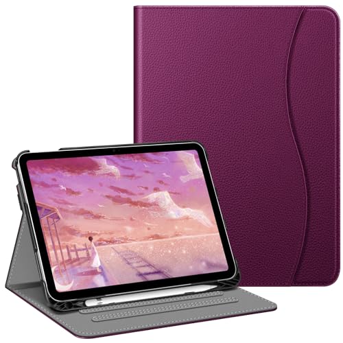 Fintie Schutzhülle für iPad 10. Generation 10,9 Zoll (Modell 2022), Multi-Winkel-Viewing Schutzhülle Ständer Cover mit Stifthalter & Tasche, Auto Sleep/Wake, Lila von Fintie