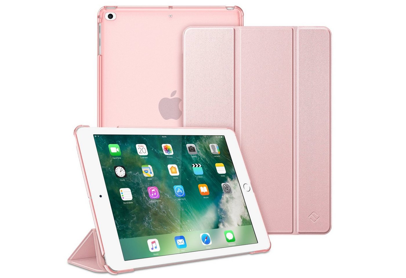 Fintie Tablet-Hülle für iPad 9.7 Zoll 2018/2017, mit transparenter Rückseite Abdeckung 9.7 Zoll, Ultradünn Cover mit Auto Schlaf/Wach für iPad 9.7 6. Gen/ 5. Gen von Fintie