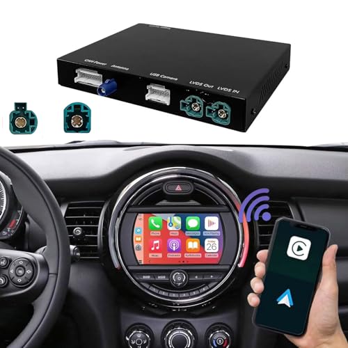 Drahtloses Carplay Android System Decode Box Autoradio Radio für Mini R55 R56 R57 R58 R60 R61 F54 F55 F56 Clubman Countryman Cooper John Cooper Works EVO 6 icon Box,Unterstützt Mirrorlink von Fiorigo