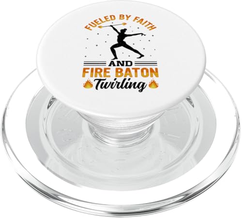 Flammendrehendes Design für eine Feuertänzerin PopSockets PopGrip für MagSafe von Fire Baton Twirler Fire Performance Designs