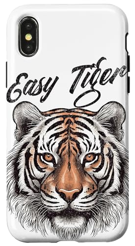 Hülle für iPhone X/XS Easy Tiger Vintage Grafik Neuheit von Fire Up Threads