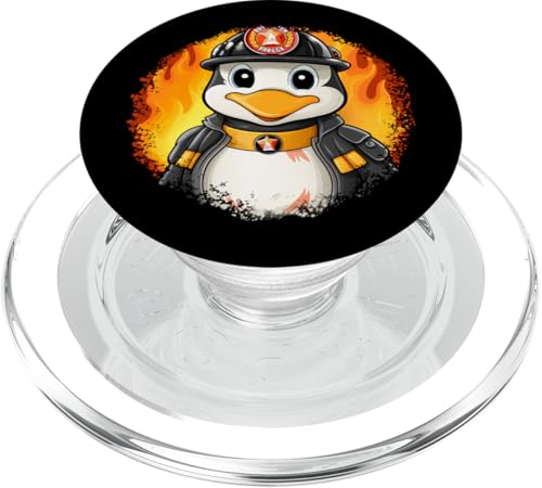 Feuerwehrmann Pinguin PopSockets PopGrip für MagSafe von Firefighters Fans